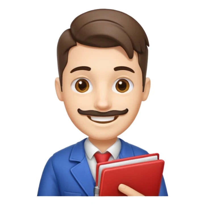 Barbero con una agenda abierta sticker