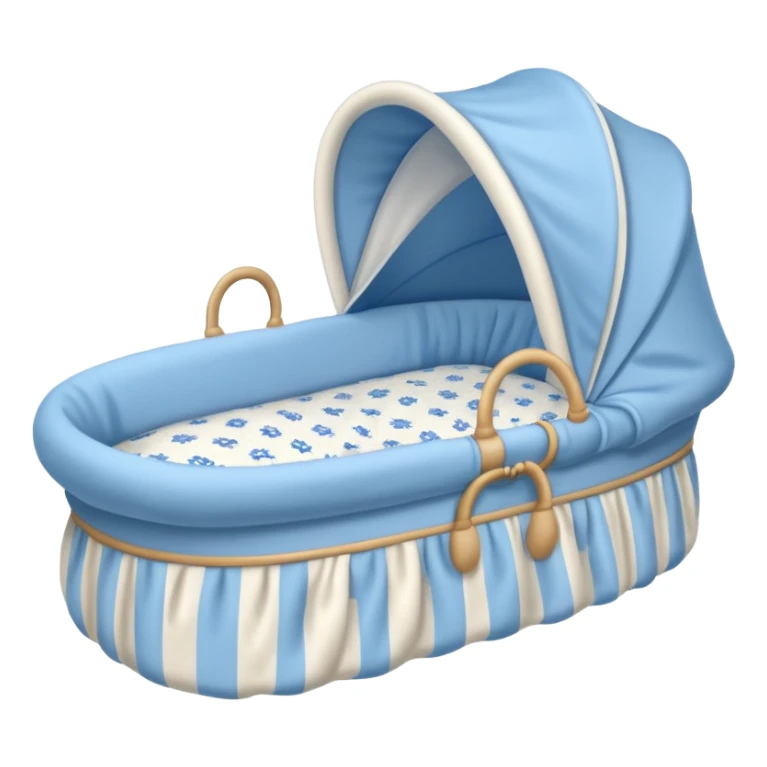 blue baby bassinet sticker