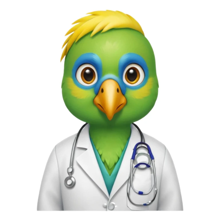 Parrot doctor sticker