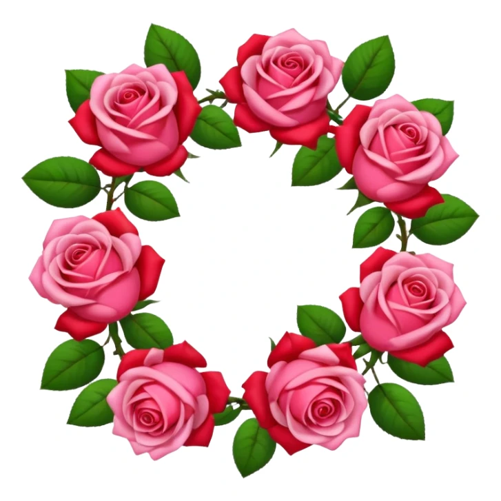 Rose garland sticker
