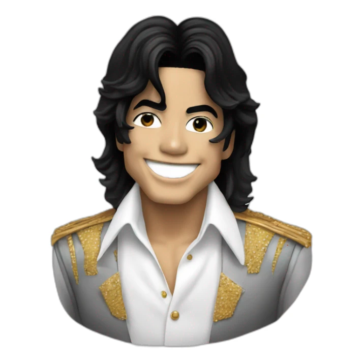 michael jackson sorrindo sticker