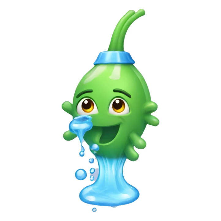 Water squirt sticker