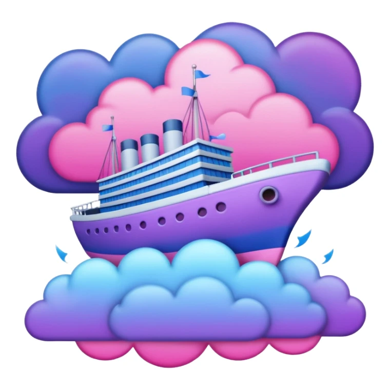 sinking ship in figma colours sticker
