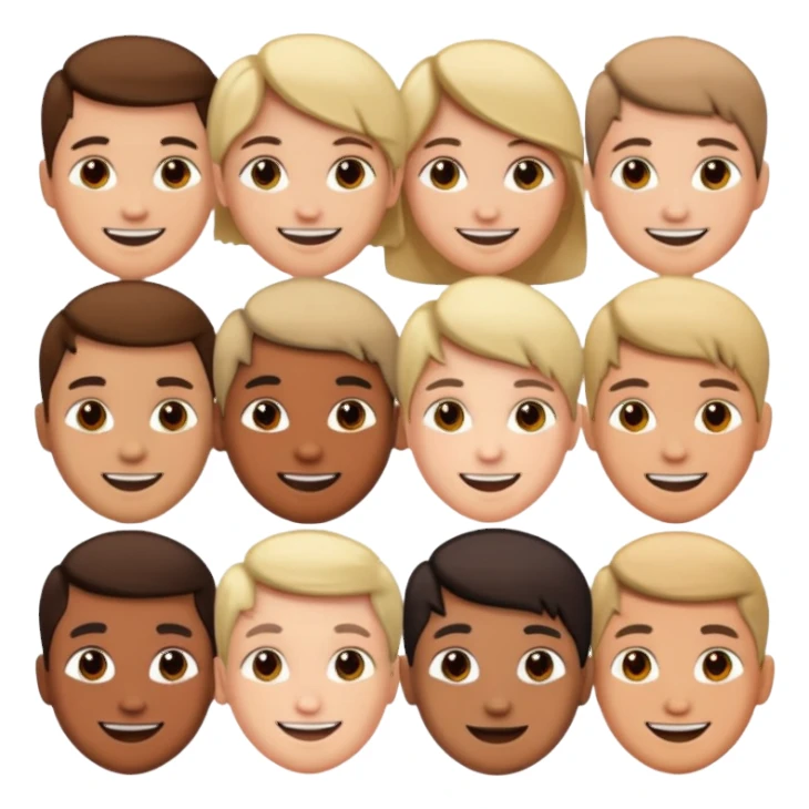 people haeds sticker