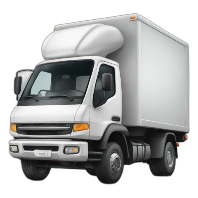 camion vrac vu  sur le coté sticker