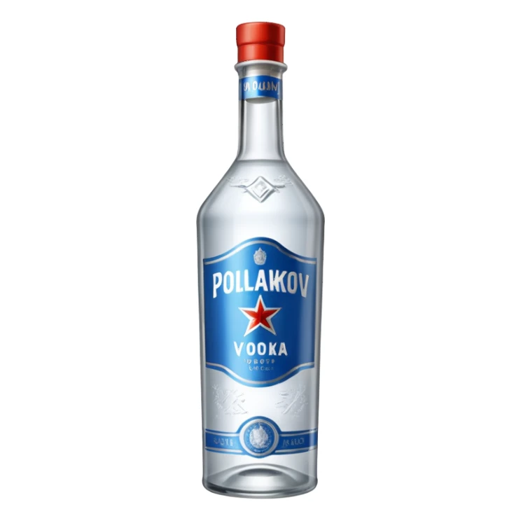 bouteille de vodka poliakov sticker