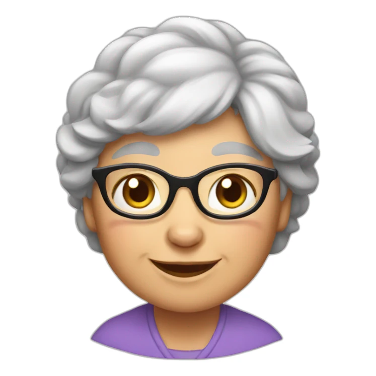 grandma cat sticker