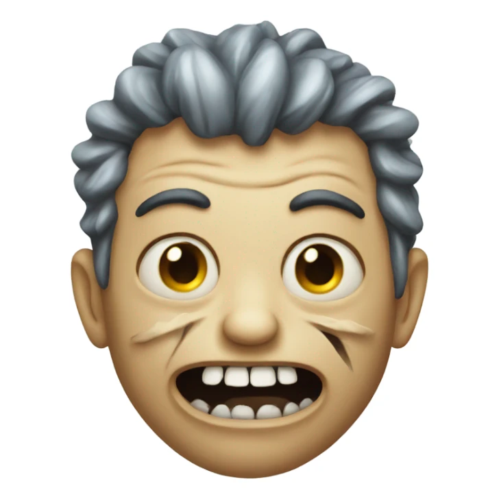 Horrifying monster sticker