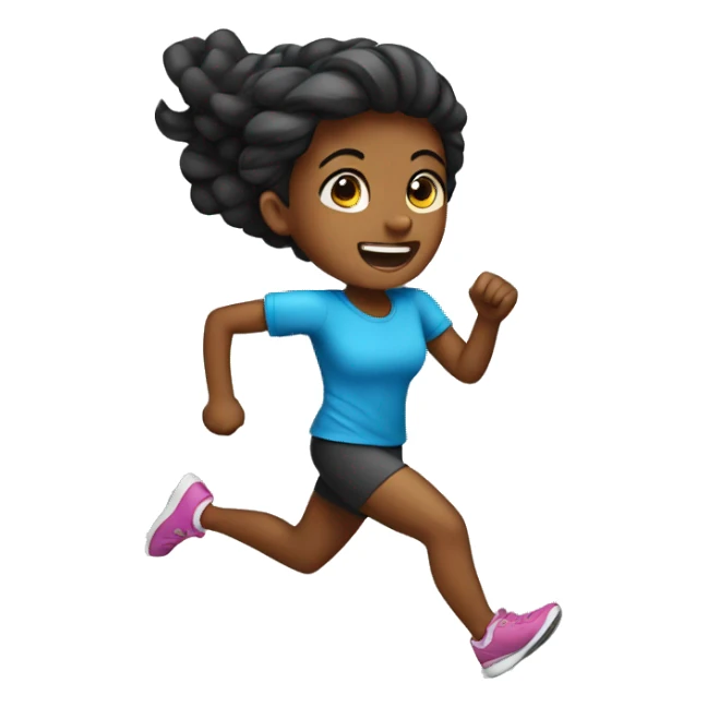 girl run  sticker