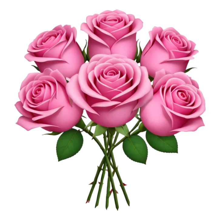 Valentines Day all pink flowers sticker