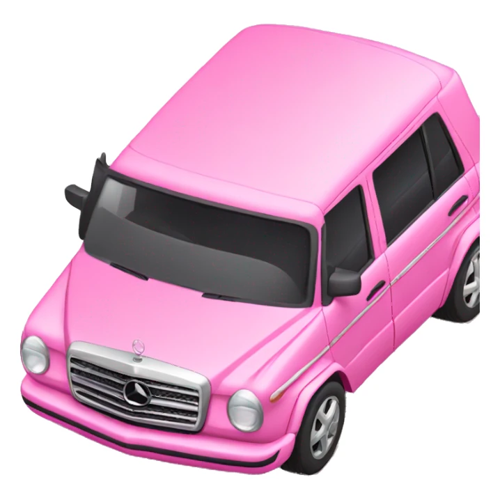 Pink Mercedes Benz  sticker