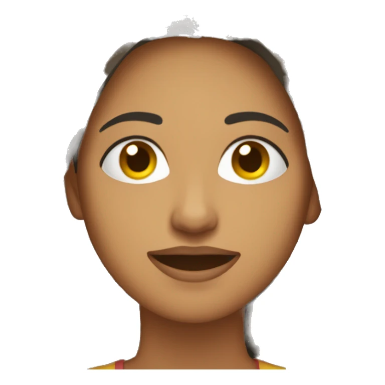 mujer frunciendo el seño sticker