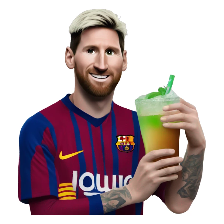 Messi holding a mate 🧉 drink  sticker