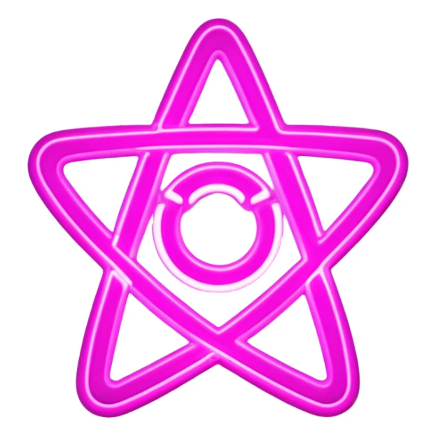 pink psychic sign sticker