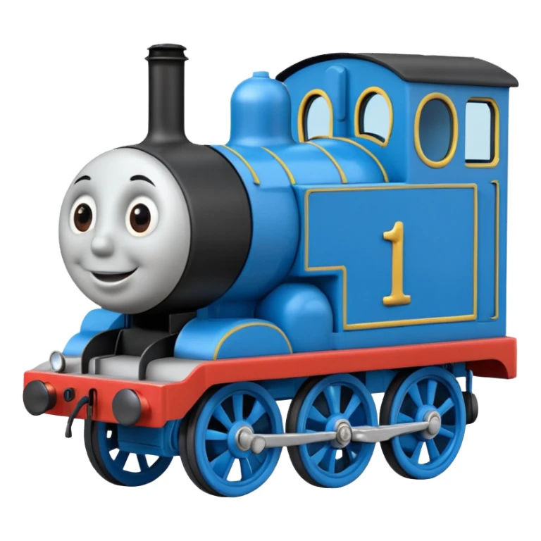 Thomas the tank engine side emoji sticker