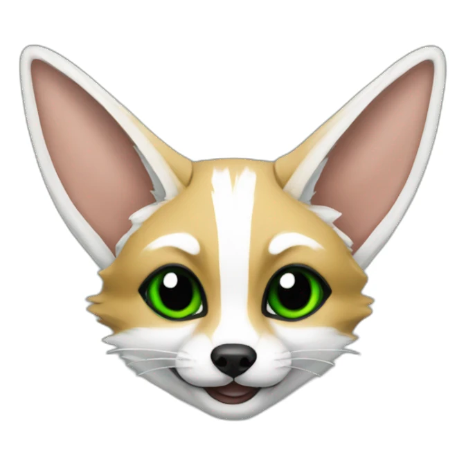 Fennec fith Algerian flag sticker