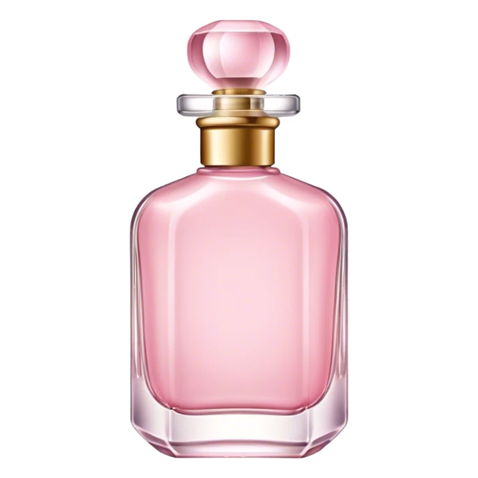Fancy light pink perfume bottle sticker
