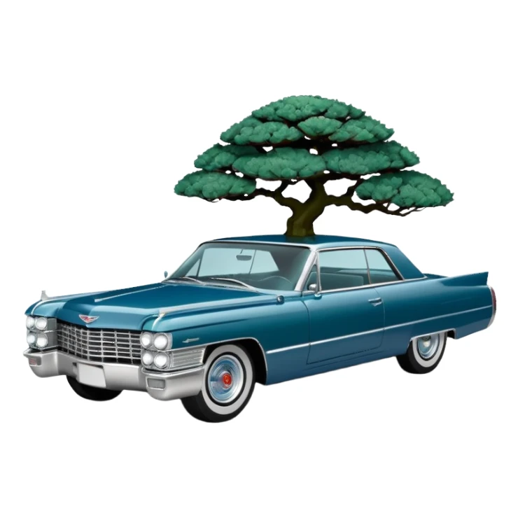 1964 Cadillac coupe bonsai pot  sticker