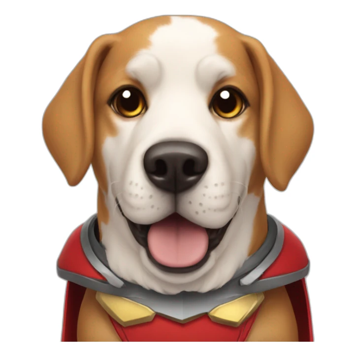 Superhero dog sticker