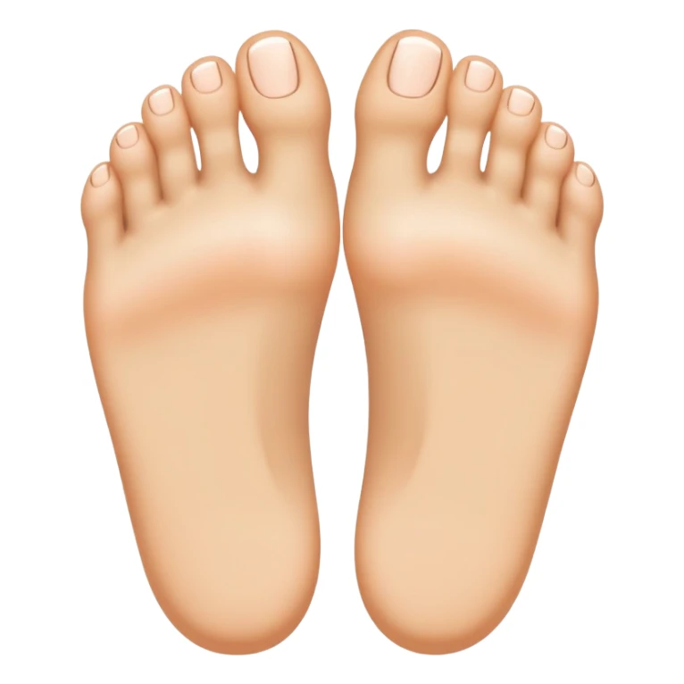 Foot with a smiling face on each toe sticker