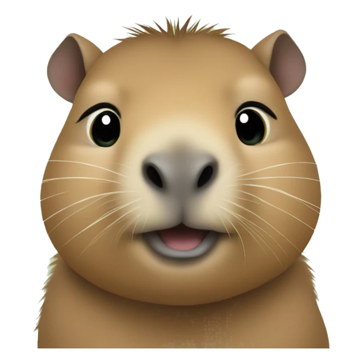 Fat and cute Capybara baby sticker