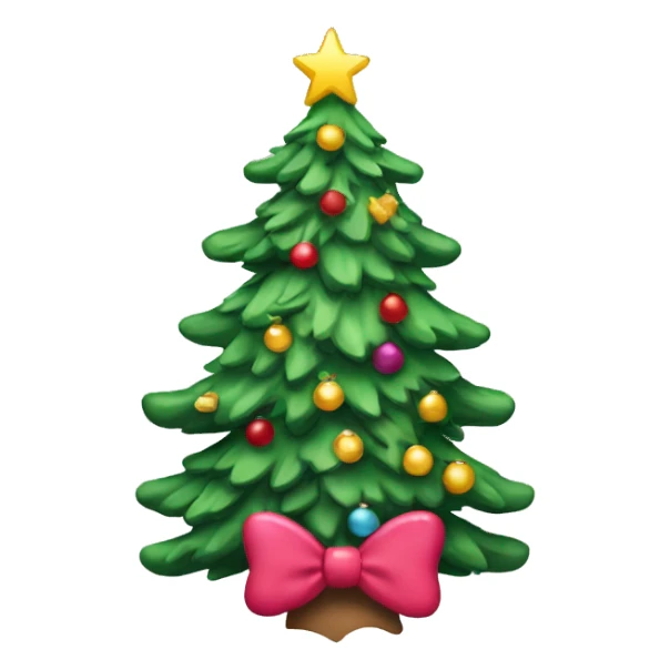 Christmas tree with hello kitty  sticker