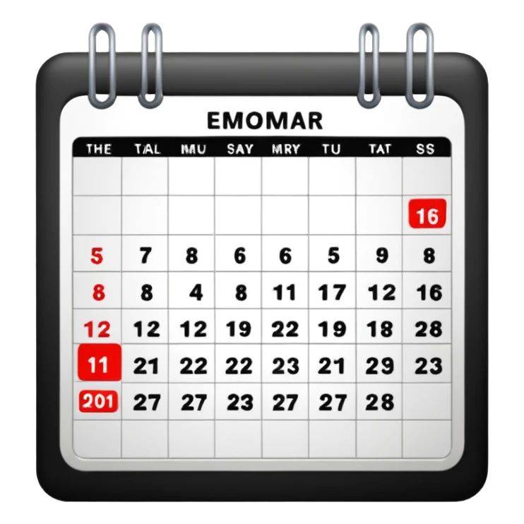 free cancellation calendar sticker