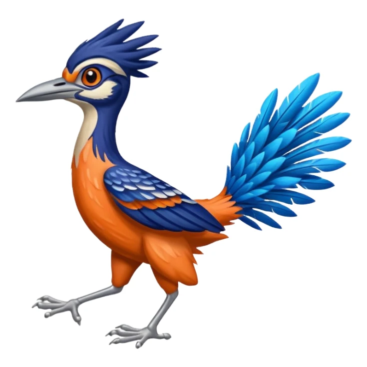 roadrunner colorful appears to be running sticker