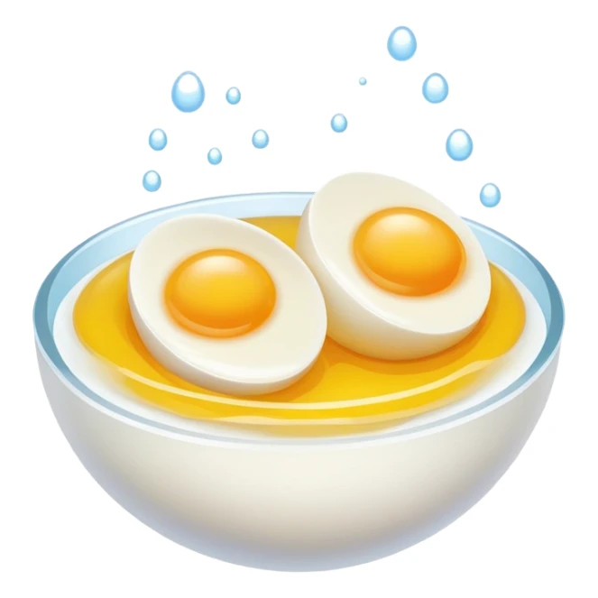 boiling egg in water sticker