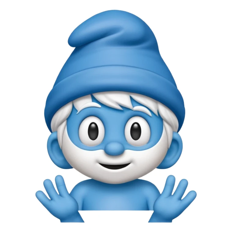 smart smurf  sticker