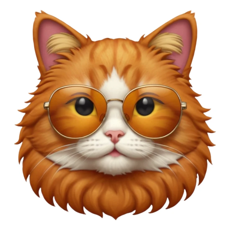 Cat with sunglasses sticker