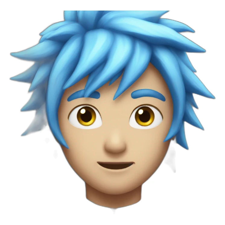 Blue lightning sticker