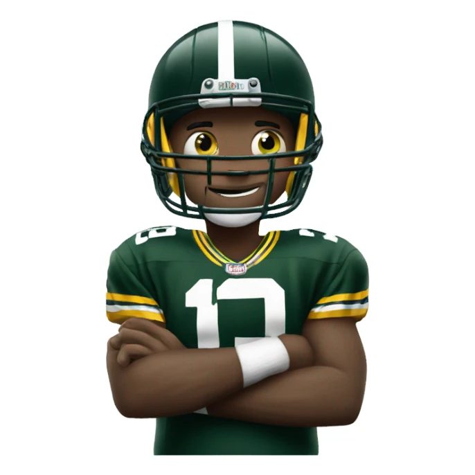 Green Bay Packers player winning sticker