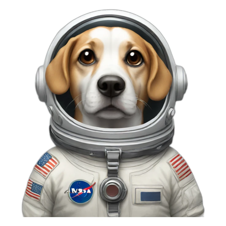 Astronaut dog sticker