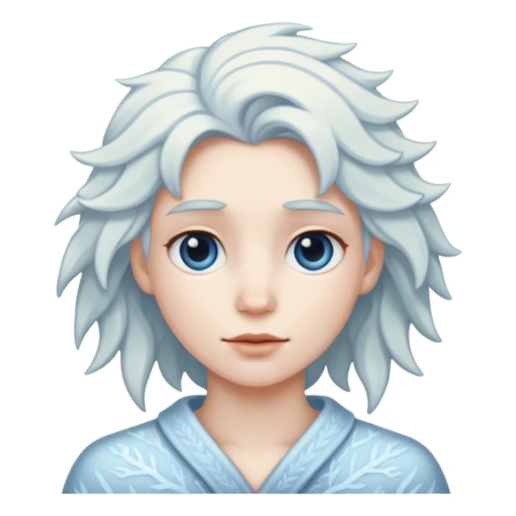 Frost in hair sticker