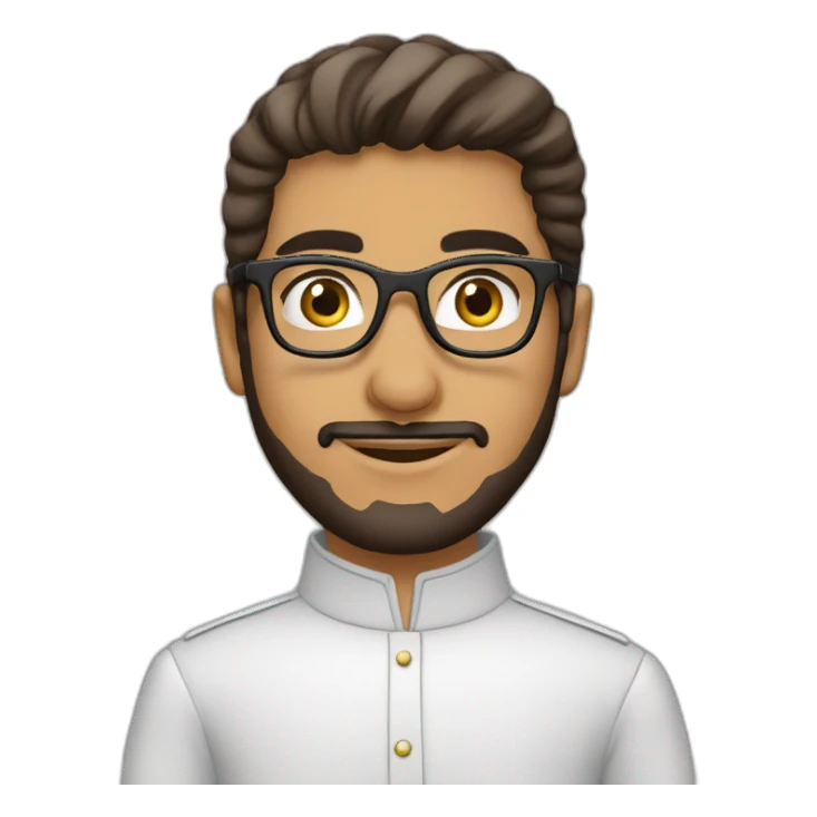 Musulman jeune arabe lunettes sticker