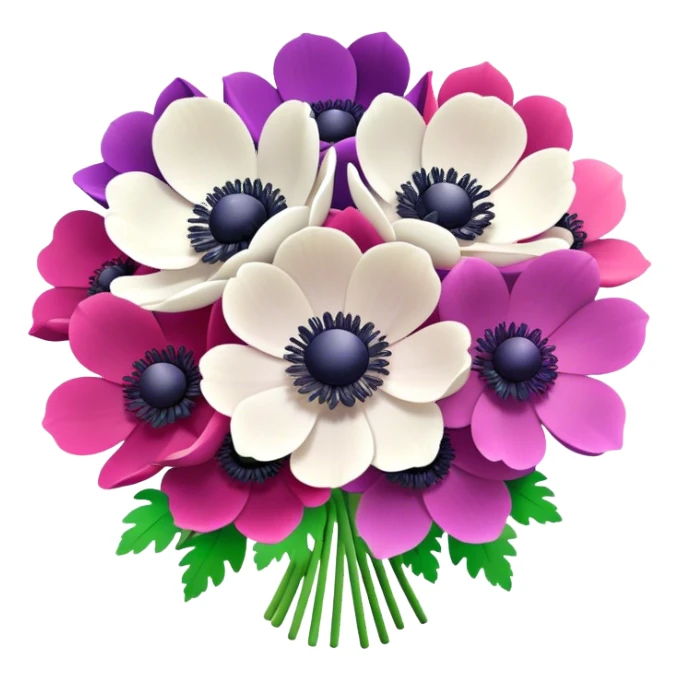 anenome bouquet sticker
