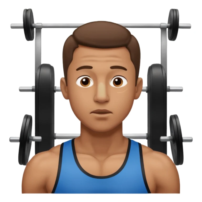 guy breathing with nose in gym sticker