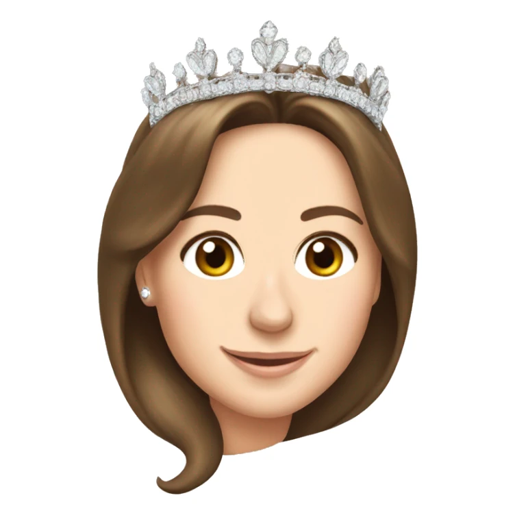 Kate Middleton wearing tiara sticker