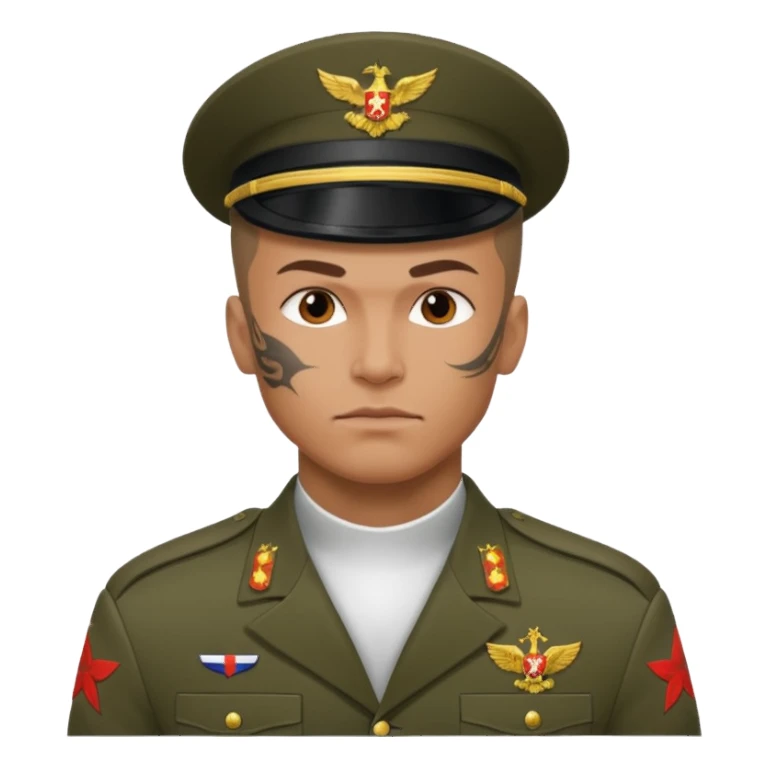 tatooed soldier, Russia sticker