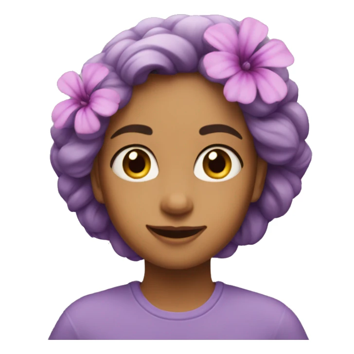 Lila flower sticker