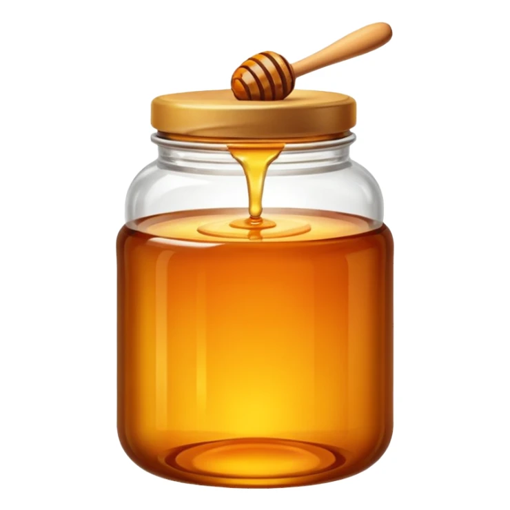 transparent honey jar sticker