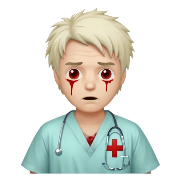 The guy needs to look completely crazy sticker