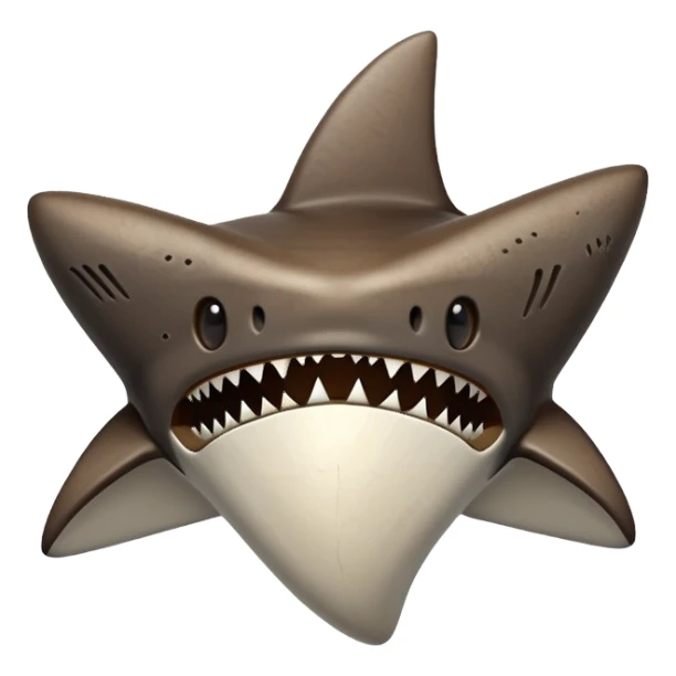 shark tooth fossil sticker
