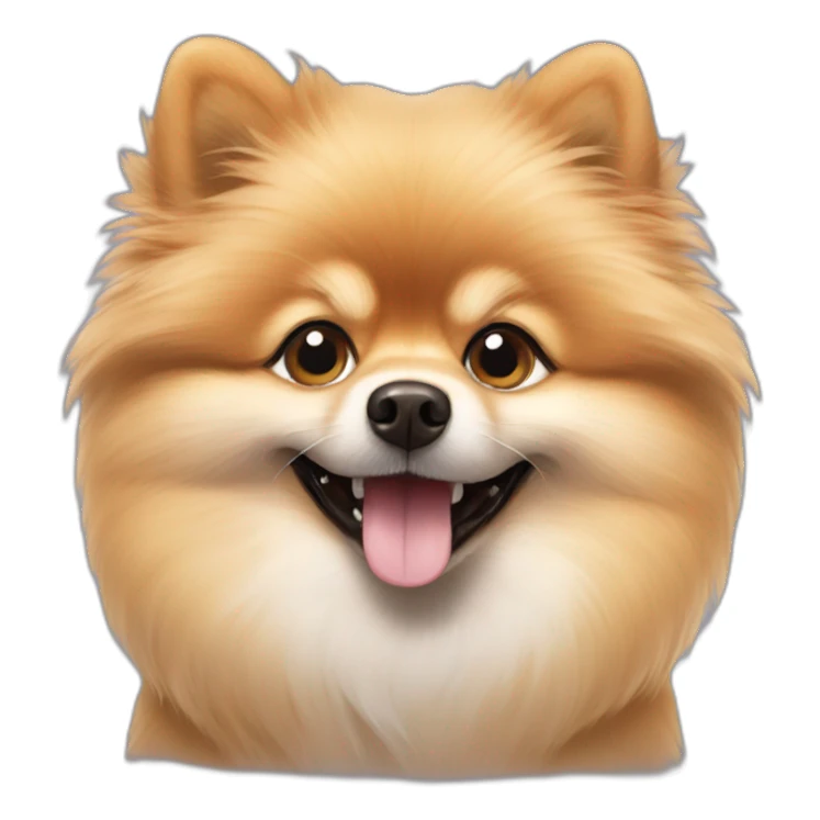 happy pomeranian sticker