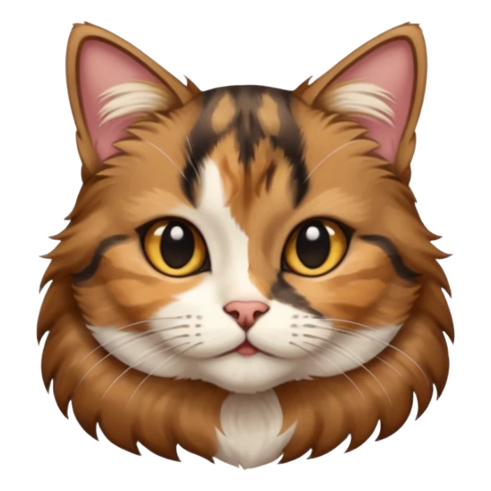 a young female brown and black tabby cat, sticker