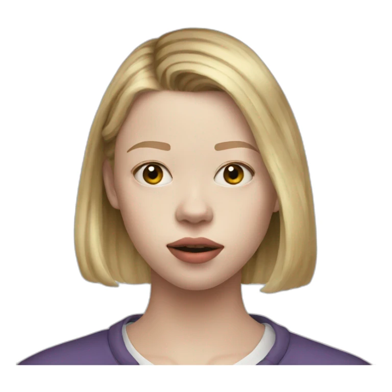 blonde Mia Goth sticker