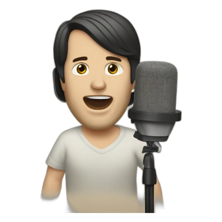 Brian Wilson recording vocals sticker