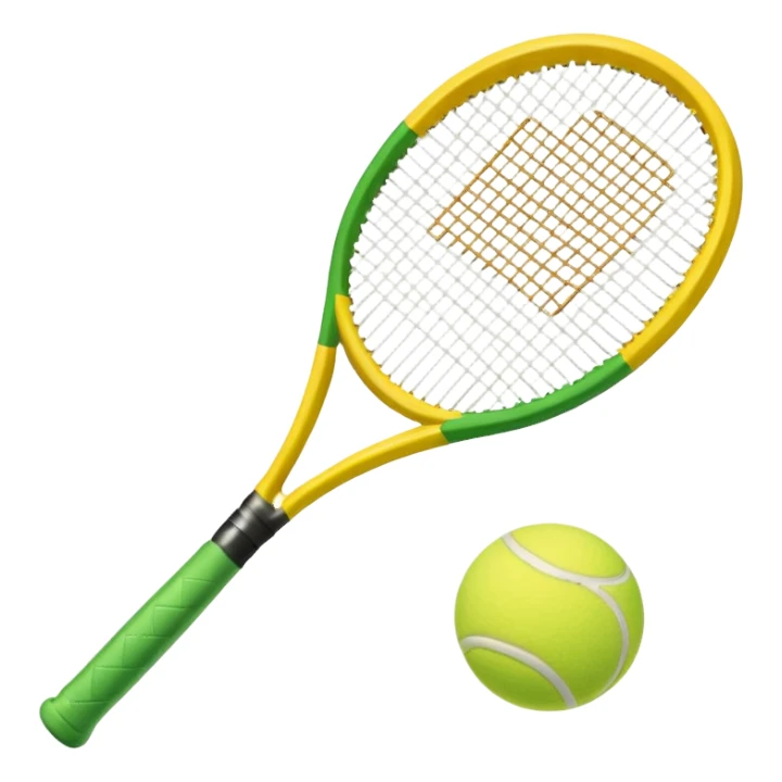 Racket and ball sticker