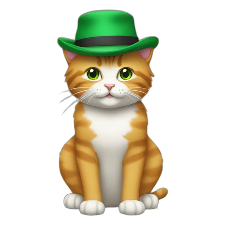 the cat in the green hat sticker